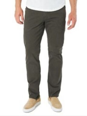 7Diamonds Clifton Slim Straight pants Gray 36/30 midrise stretch golf date night